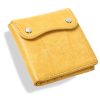 Genuine leather multi card short handbag