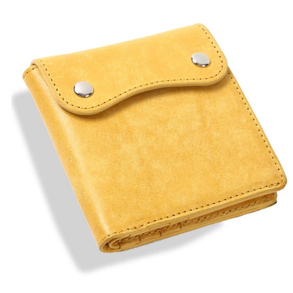 Genuine leather multi card short handbag