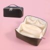 Makeup Bag, Pu Leather Waterproof Women Portable