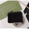 Cotton Canvas Coin Bag Wallet