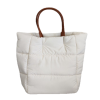 Diamond-Shaped Casual Large-Capacity Down Tote Bag