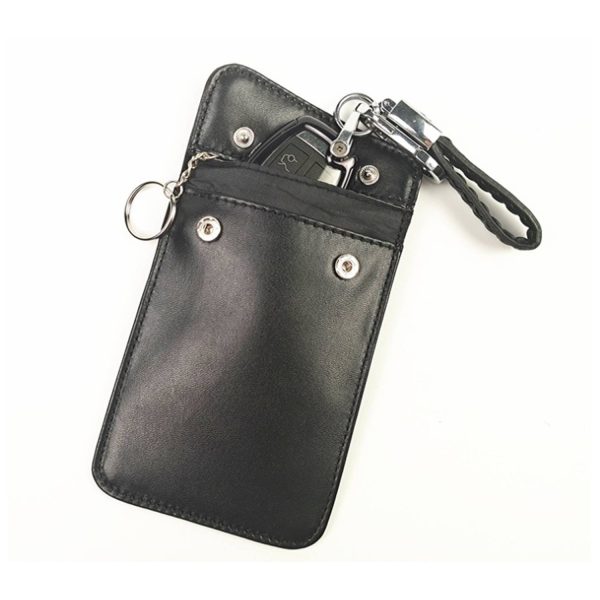Leather Faraday Key Bag