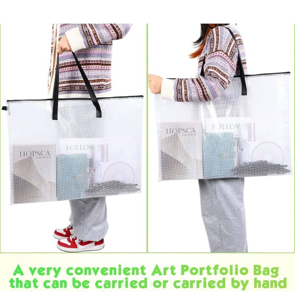 Transparent portable storage bag