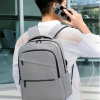 Oxfors Waterproof Backpack With Usb Charging Port