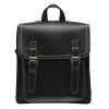 PU Leather Casual Daypack Style Flap Backpacks for Ladies
