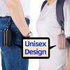 Unisex Double Zipper Keychain Wallet
