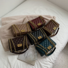 Trendy Chain PU Leather Quilted Crossbody Bag