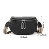 Leather Crossbody Bag With Two Zippers