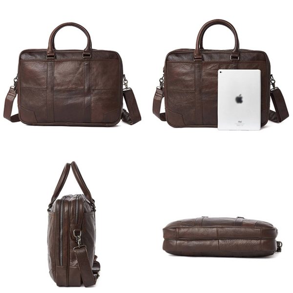 Men's Leather Messenger Bag