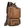 PU Leather Sling Backpack