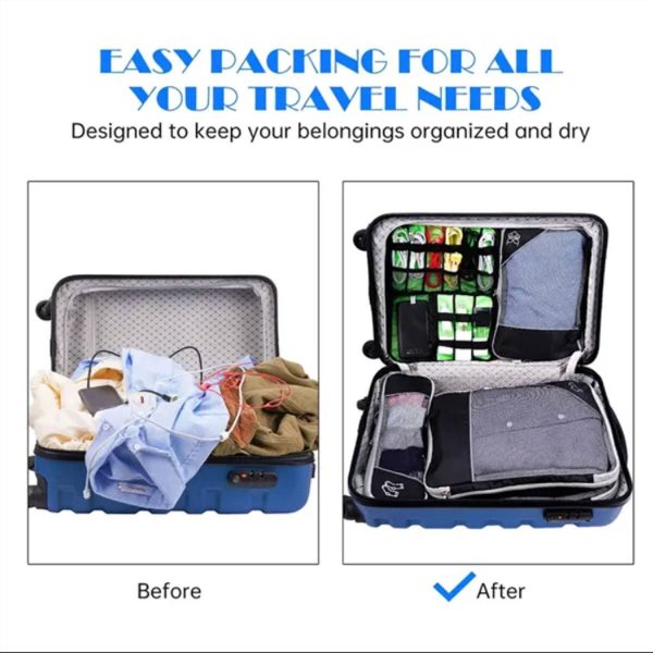 5 PCS Luggage Organizer Bag Packing Cubes