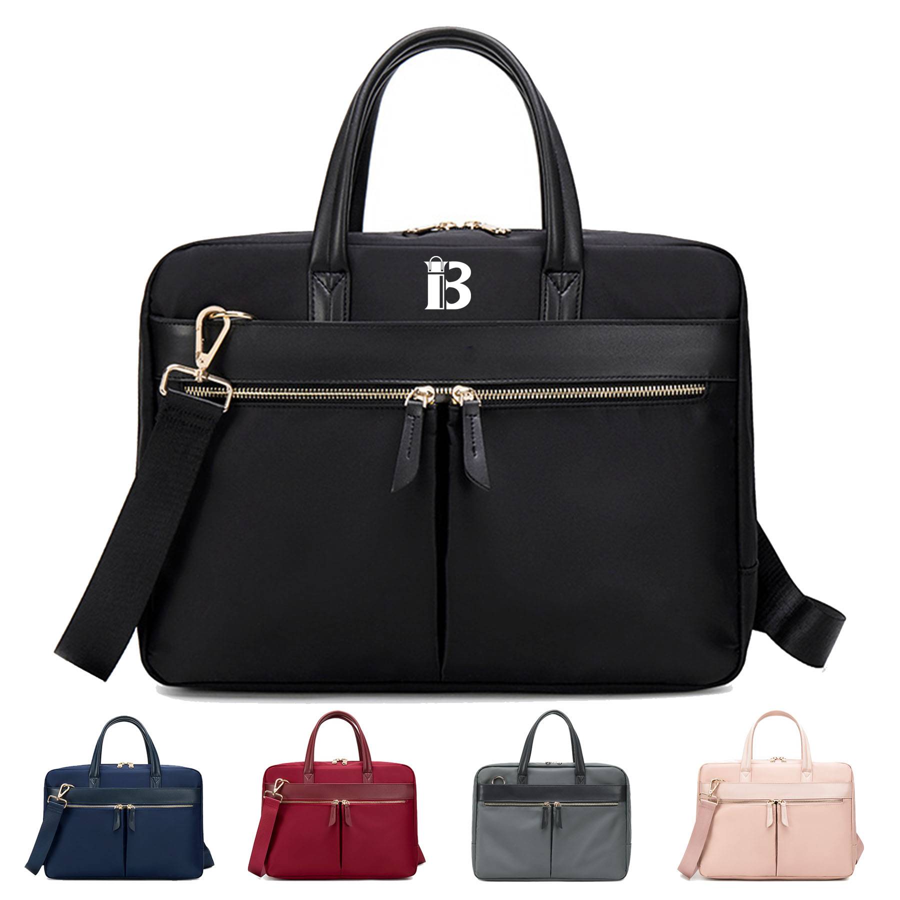 Polyester 15.6 inch handheld crossbody laptop bag