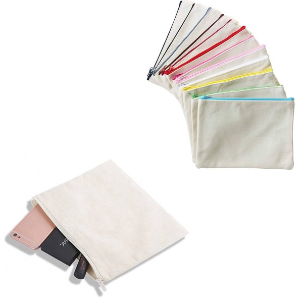 Zip Cotton Pouch