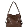 Pu Leather Commuter Shoulder Tote Bag