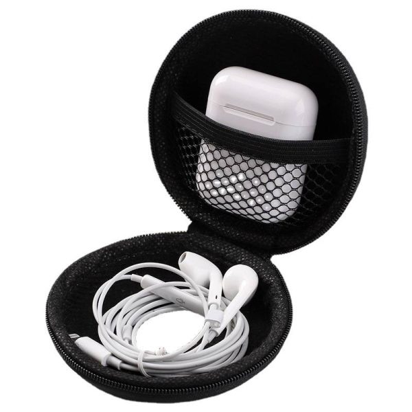 EVA Portable Round Earphone Storage Case