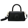 PU Leather Vintage Square Crossbody Shoulder Bag