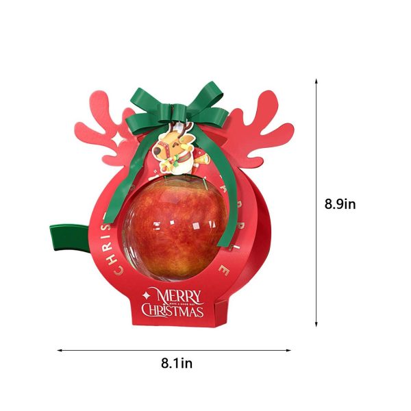 Transparent Festive Christmas Candy Packaging Handle Box