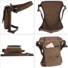 Vintage Canvas Shoulder Messenger Leather Patchwork Bag