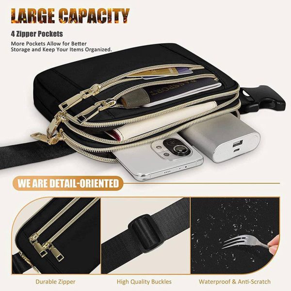 Waterproof Crossbody Fanny Packs for women