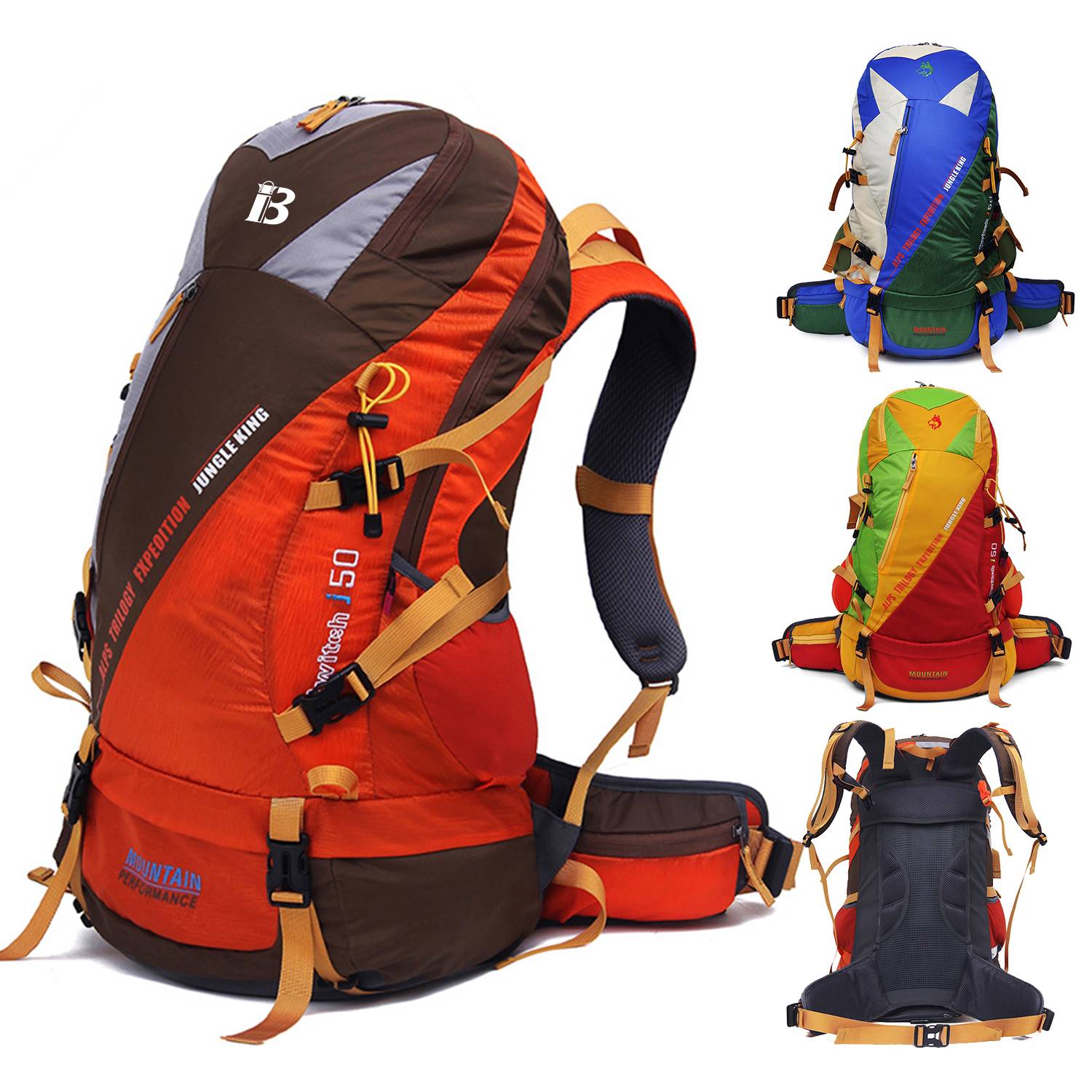 Nylon Large Capacity Hiking Bag Backpack