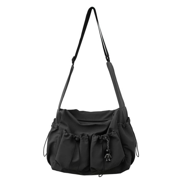 Nylon Large capacity Crossbody bag With Astronaut Pendant