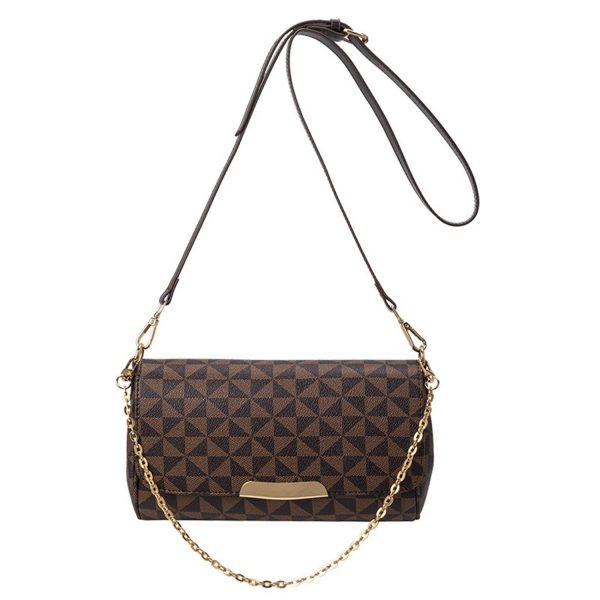 PU Leather Fashion Women Shoulder Chain Crossbody Bag