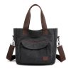 Women's Canvas Shoulder Handle Work Crossbody Bag