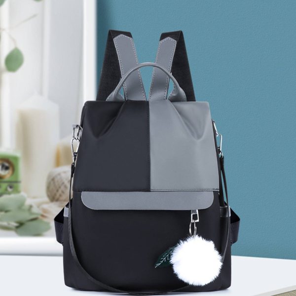 Oxford Patchwork Satchel Backpack