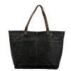 Waxed Canvas Travel Tote Bag