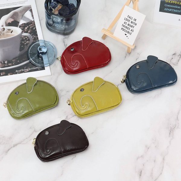 Dermis elephant coin wallet handbag