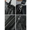 Oversized Genuine Leather Travel Duffel Bag With Shoe Pouch