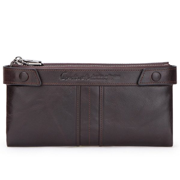 Genuine Leather RFID Handheld Waterproof Wallet Women