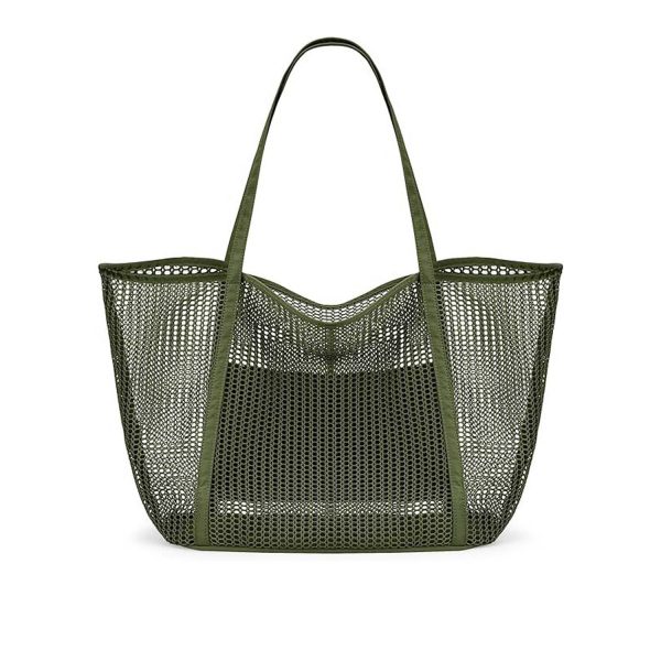 Ladies' Toiletries Clothing Mesh Single Shoulder Tote Bag