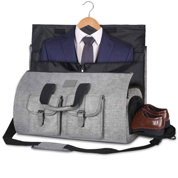 Oxford waterproof Garment Travel Duffel Bag with Shoe Pouch