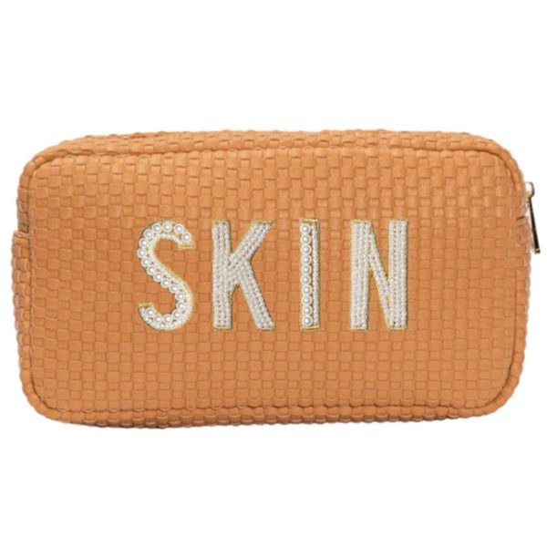 Jute Simple waterproof travel toiletry bag