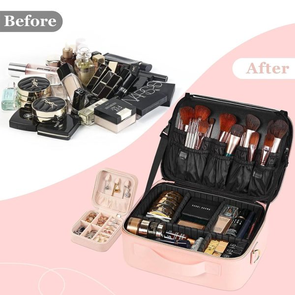 PU Leather Makeup Bag with Mirror