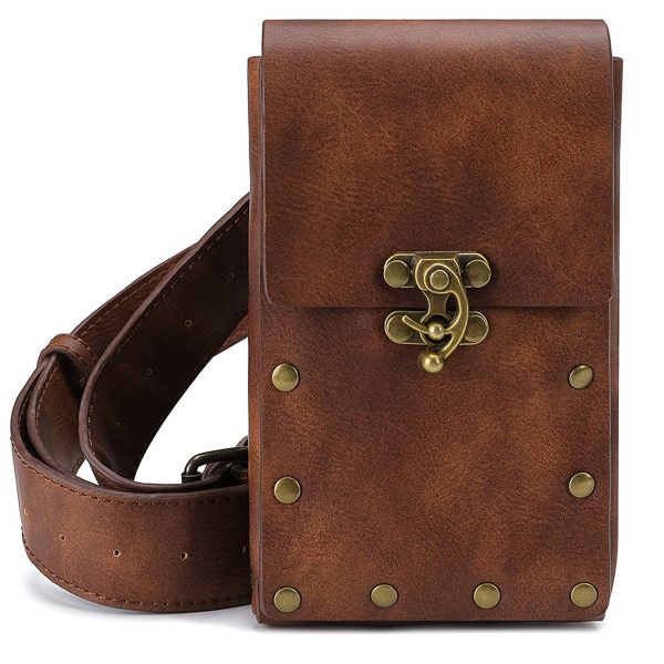 PU Vintage outdoor mobile phone sports fanny bag