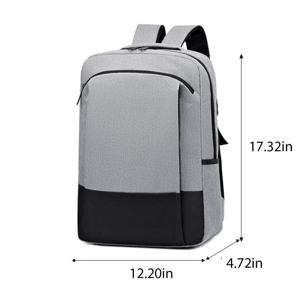 Nylon Travel Computer Backpack With USB Charging Port