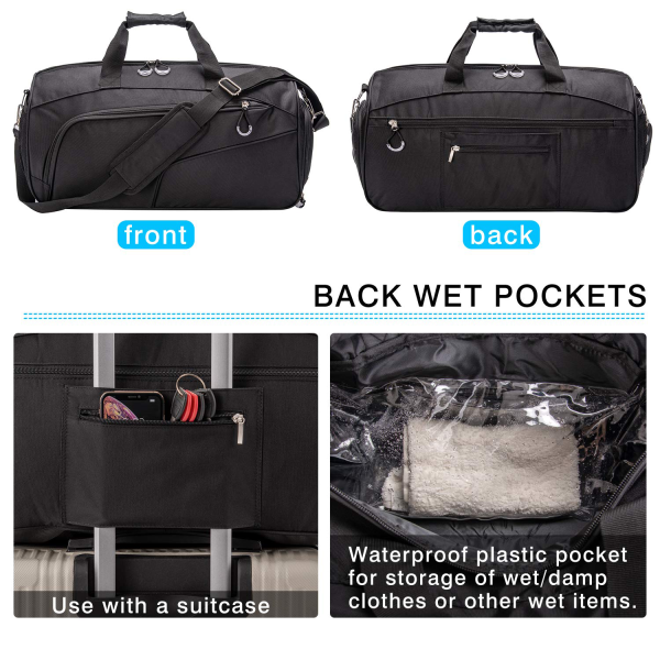 Sports Gym Bag with Shoes Compartment