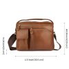 Genuine Leather Shoulder Crossbody Bag for Men Work Business