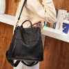 PU Faux Leather Women Shoulder Tote Bag Backpack