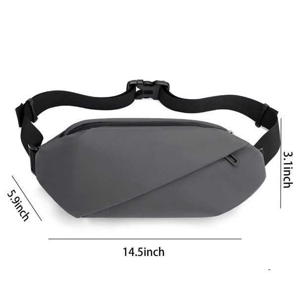 Men's nylon casual crossbody waist bag