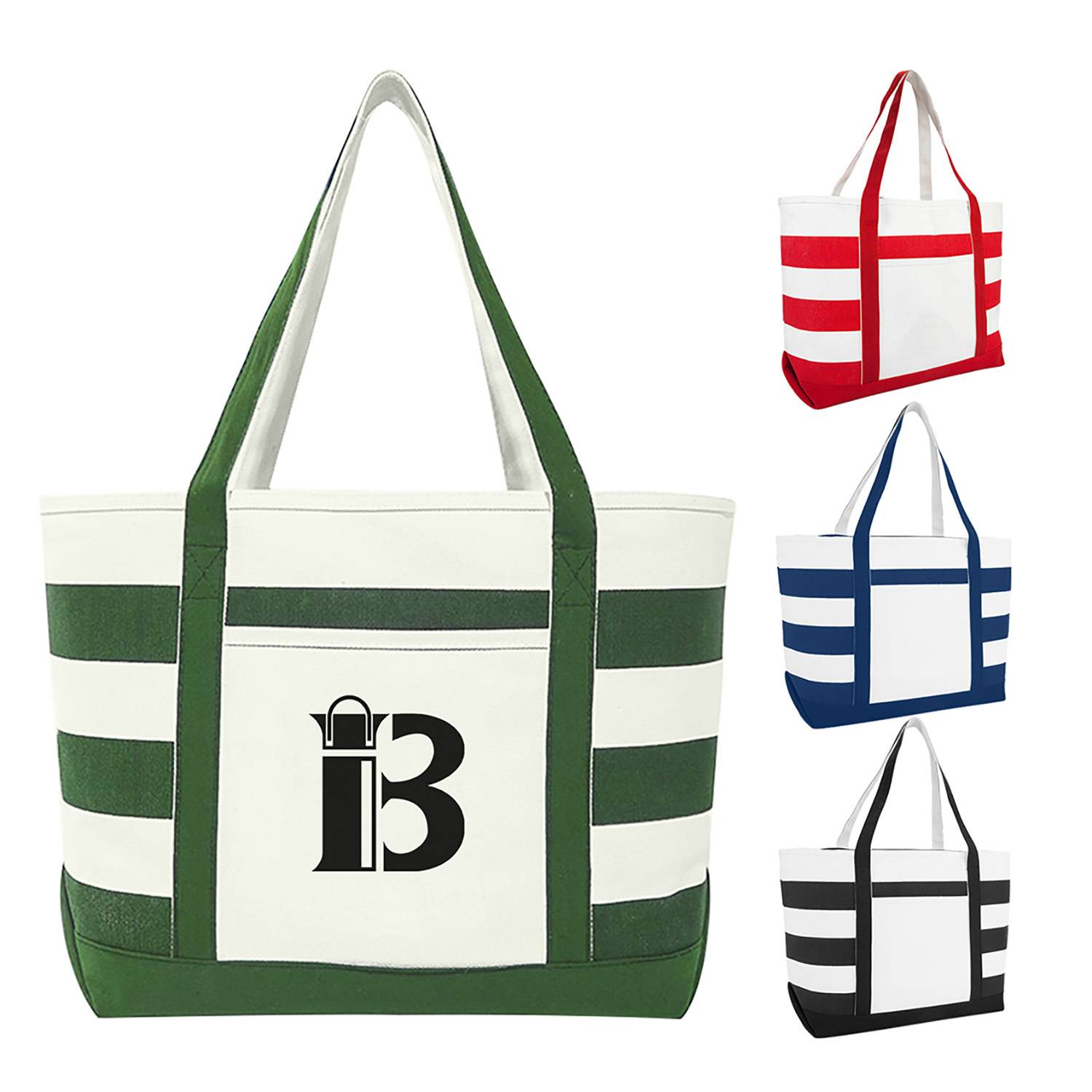 Cotton Canvas Nautical Tote Bag
