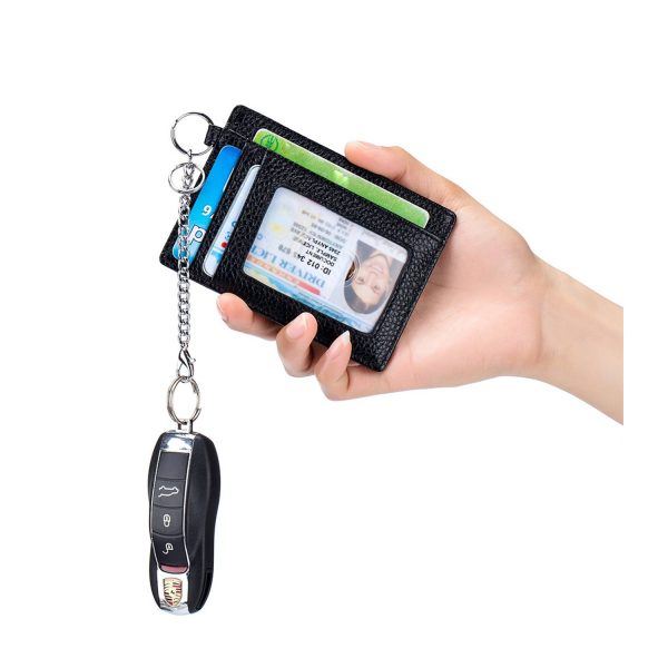 A genuine leather mini wallet