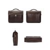 Genuine Leather Briefcase for Men 15.6 Inch Laptop Messenger