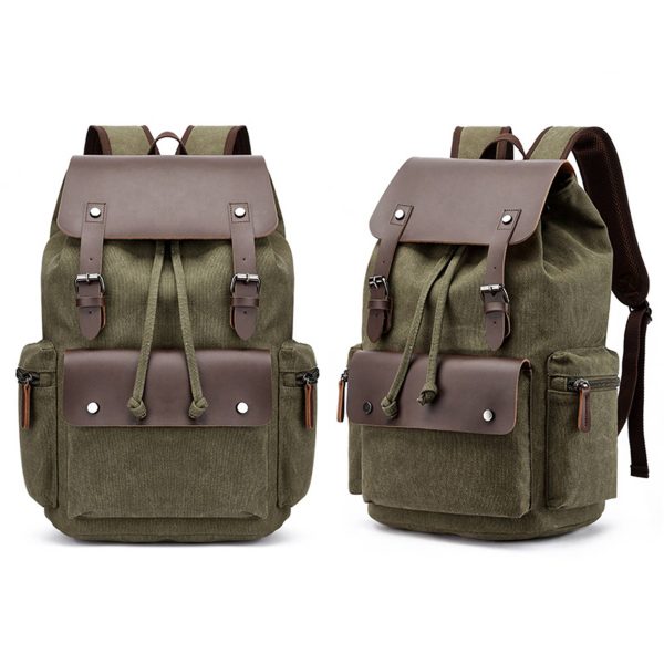 Men‘s Canvas Vintage travel Laptop Backpack