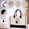 Alphabet Gift Tote Bag Everyday Travel Ladies Tote