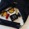 Polyester Vintage Black Cloud Tote Bag