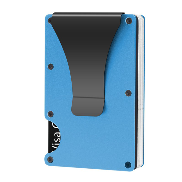 Slim Metal Wallet with Money clip
