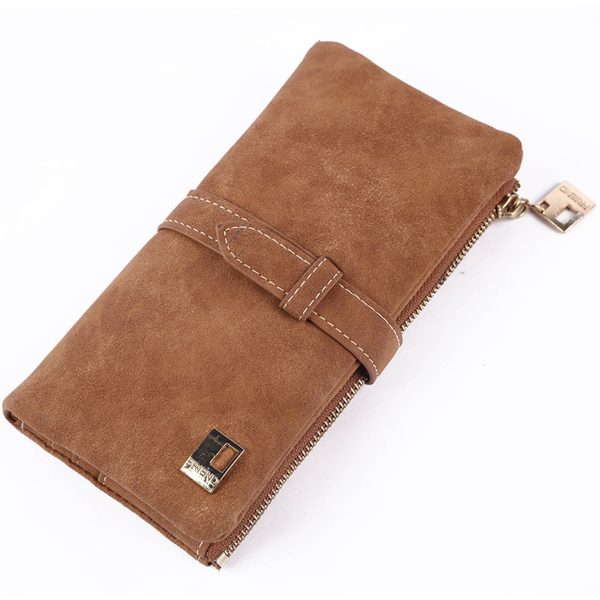 PU Leather Buckle Wallet Purse